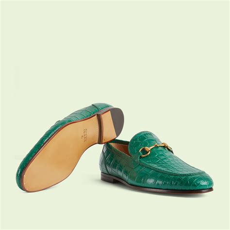 alligator gucci loafers